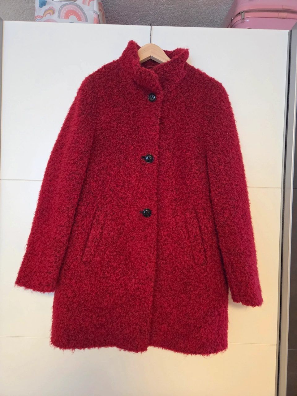 Gil Bret Gil Bret Bouclé-Kurzmantel „Luna“ Rot Größe 40 Wolle Size L