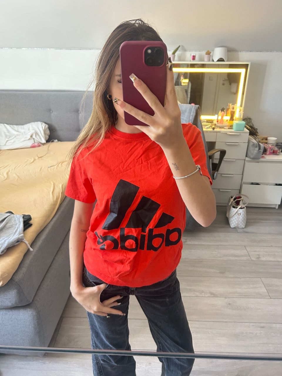 Adidas Adidas t-Shirt wie neu / rot / Größe xs Size XS