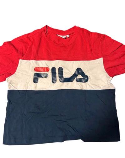 Fila Shirt in weiß, rot, blau Größe s