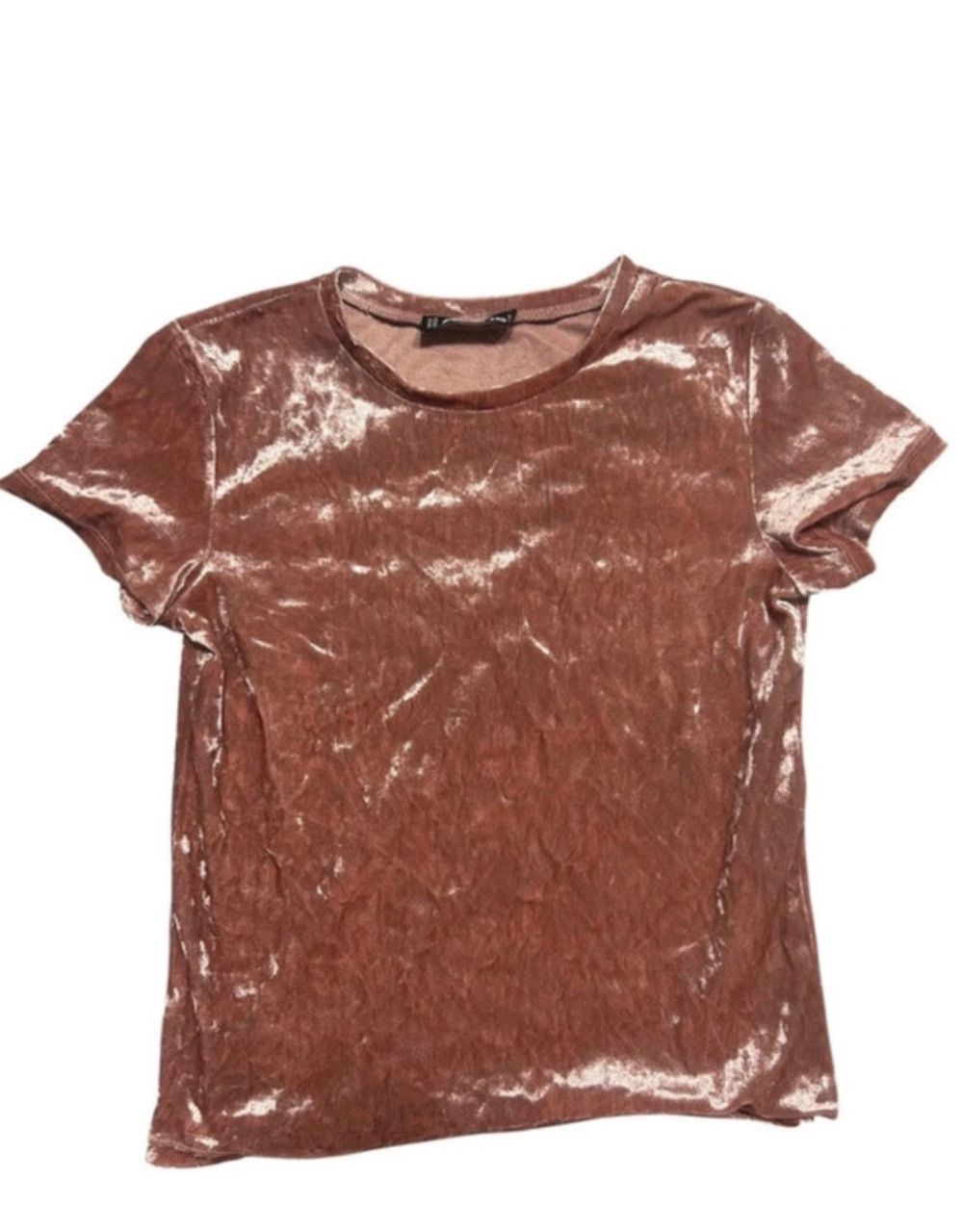 New Yorker  Samt t-Shirt in rosa/ Champagner Farbe wie neu Größe xxs Size XXS