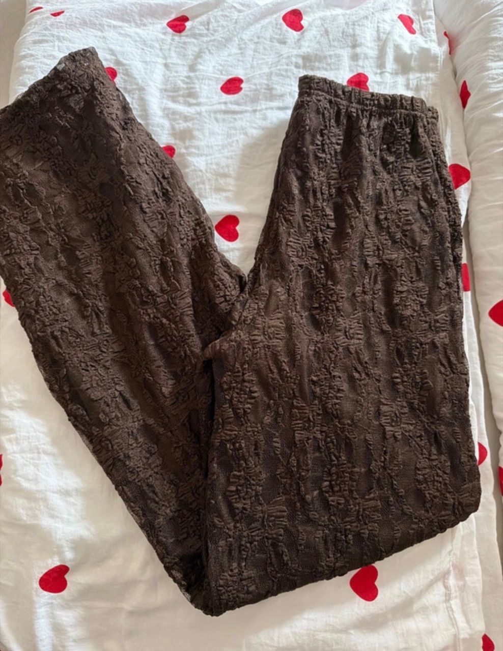 Amisu Leinenhose mit spitze  Size XS