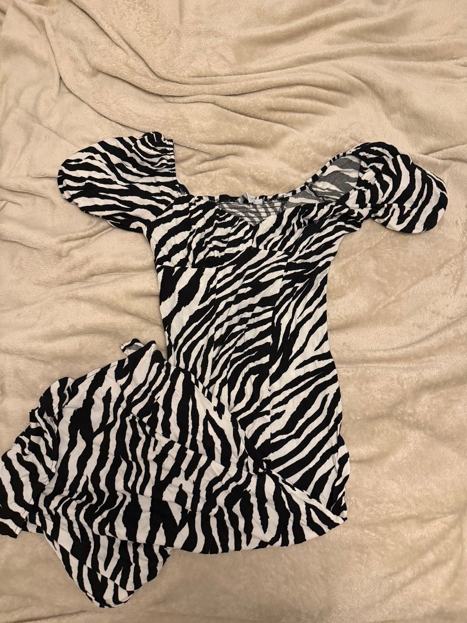 New Yorker Kleid in Zebramuster Size S