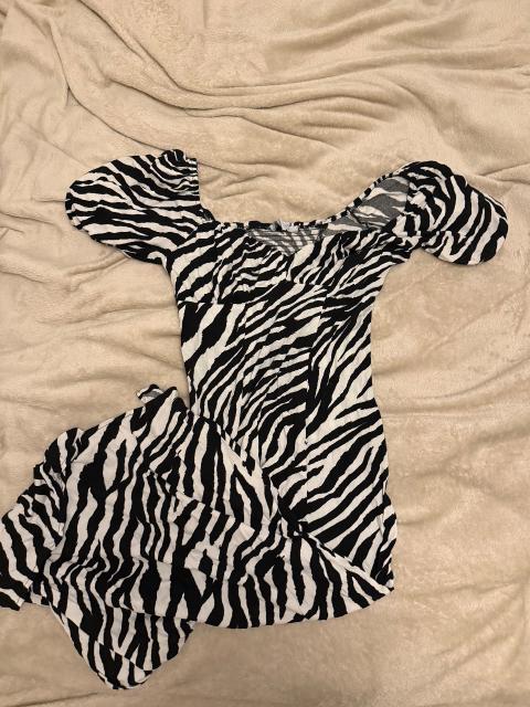 New Yorker Kleid in Zebramuster Size S