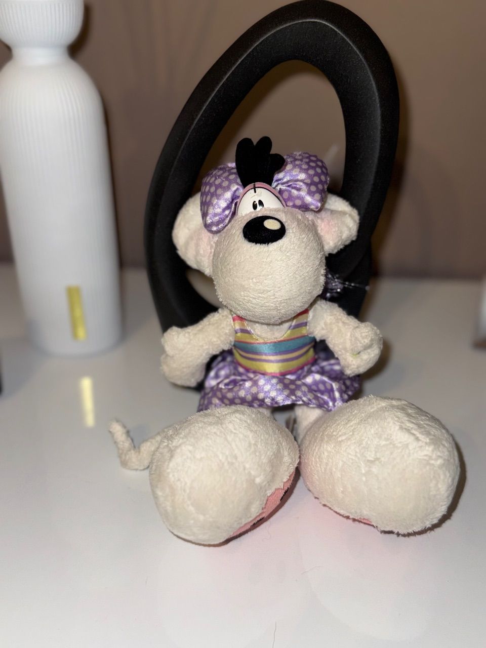Diddl Süße Diddlina Ballerina Plüschtier / Kuscheltier mit lila Flügeln