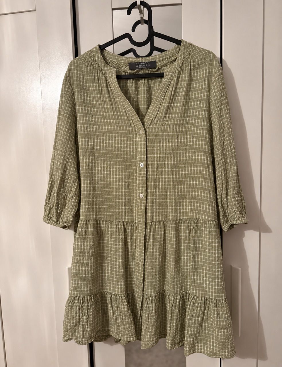 Primark  Salbeigrünes Karokleid von Primark XS – nur 1x getragen  Size XS