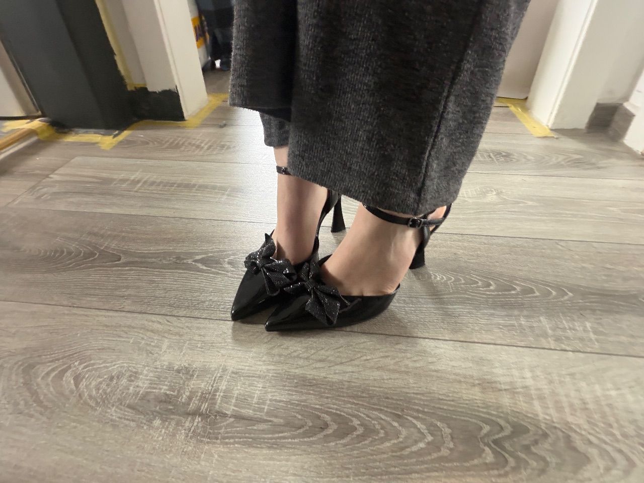 Catwalk Benutze Heels mit Glitzer Schleife Size 39