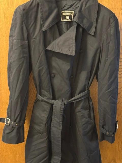 Rohdi Heintz Rohdi Heintz Designer Trenchcoat Vintage / Mantel schwarz / Design Turo /Finland Size 50