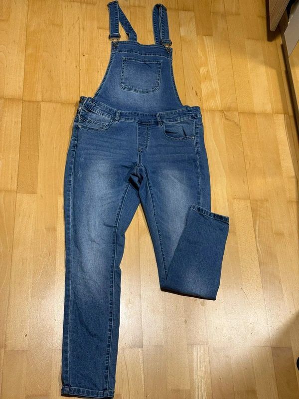 Only Only Damen Jeans Latzhose Gr. 38/32 Blau Denim Overall mit Trägern Size 38