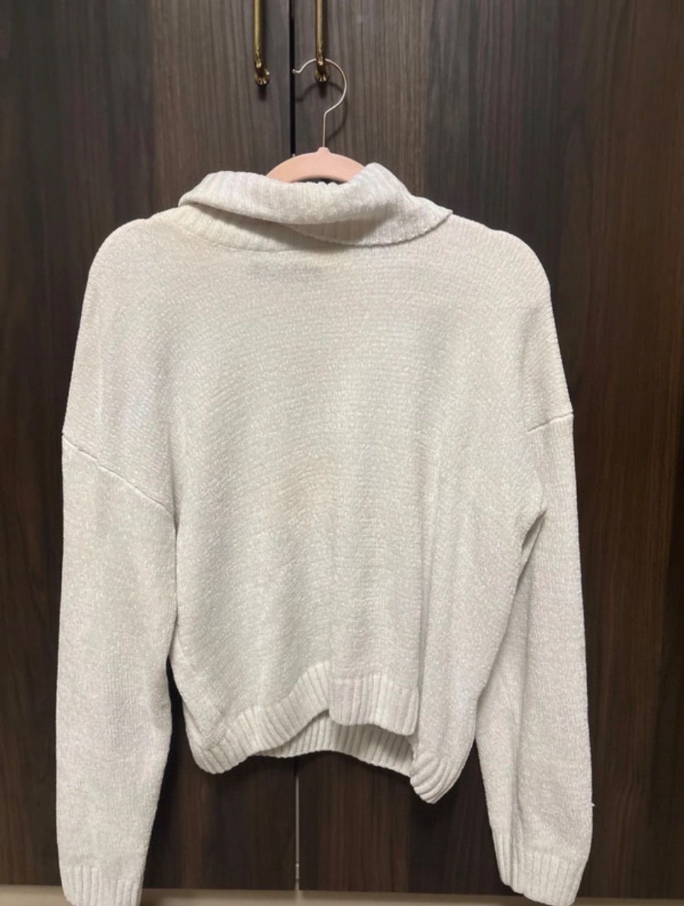 Weißer Rollkragen Pulli  Size S