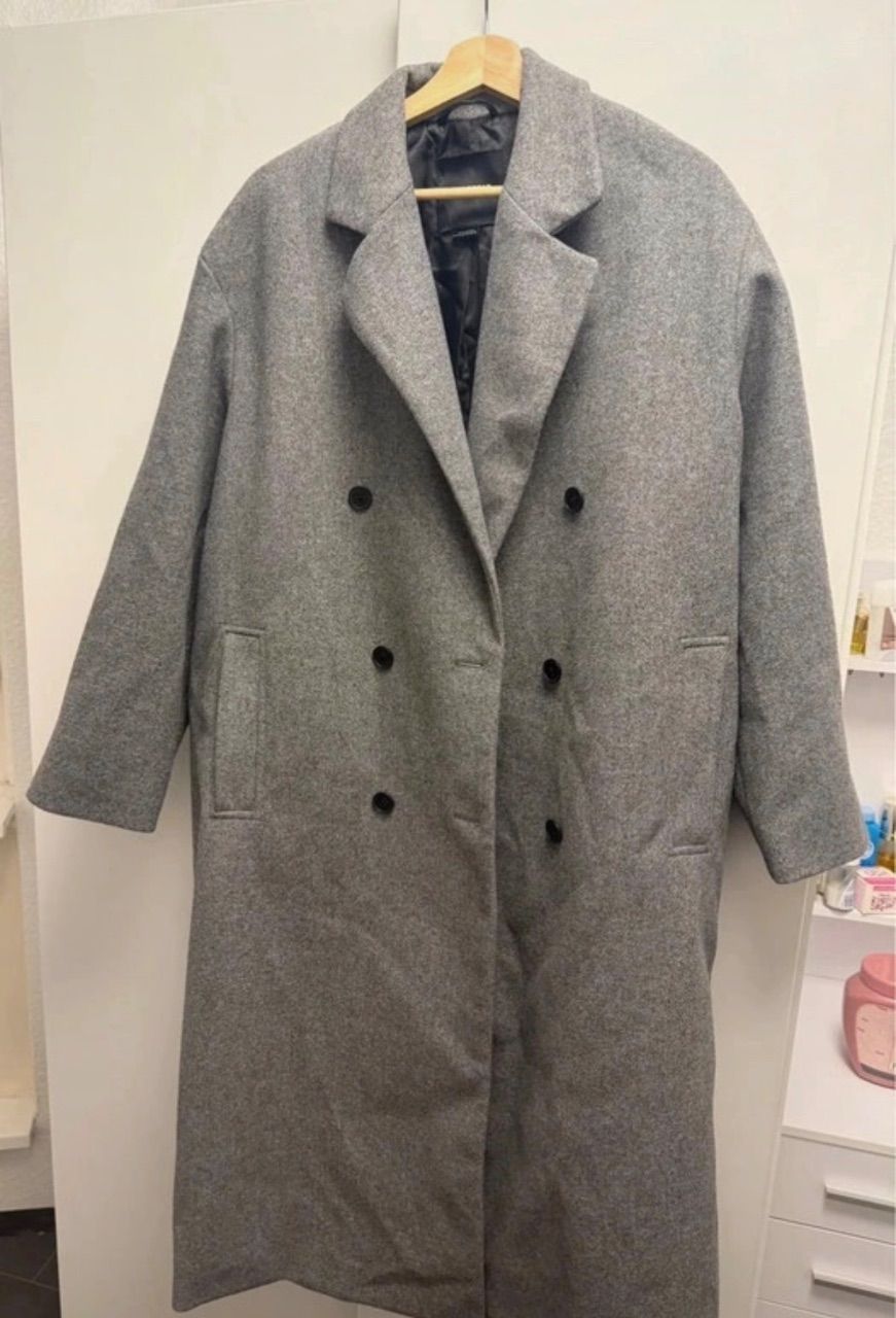Pull&Bear Mantel grau Xl Size XL