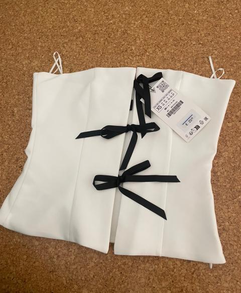 Zara Zara Korsett mit Schleife Size XS