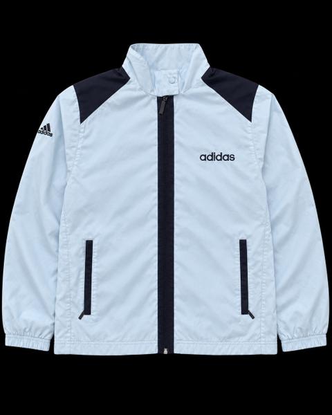 Adidas Windbreaker Jacke S Hellblau Navy Y2K 00s Retro Size S