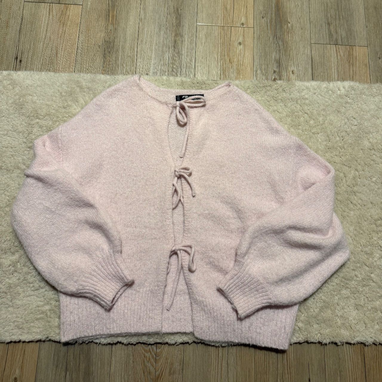 New Yorker Rosa Schleifen Cardigan Size XS