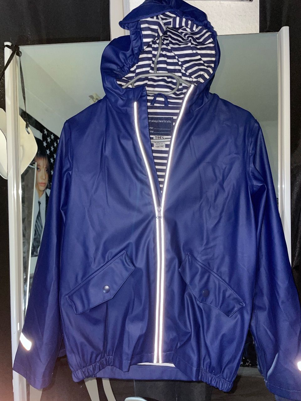 L&d Blaue Regenjacke  Size 146
