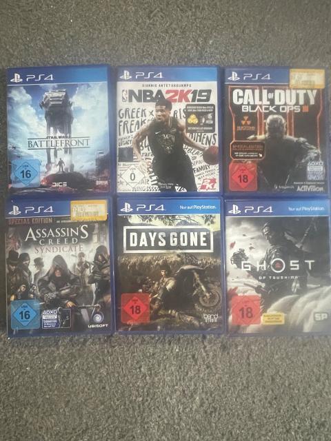 PlayStation 3 PS4 spiele Sammlung Days Gone, Ghost of Tsushima, COD uvm.