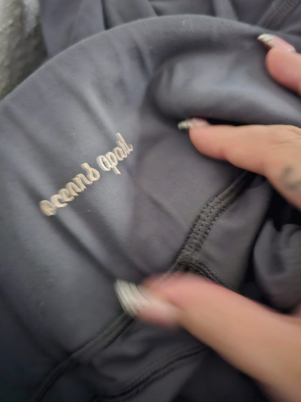Oenans apart Damen Sportleggings dunkelgrau