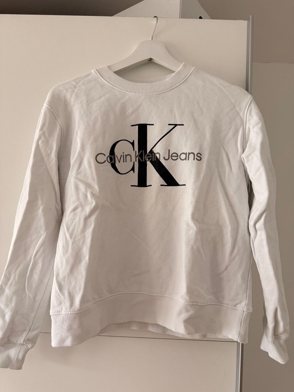 Calvin Klein Calvin Klein Jeans Sweatshirt weis mit Logo  Size M