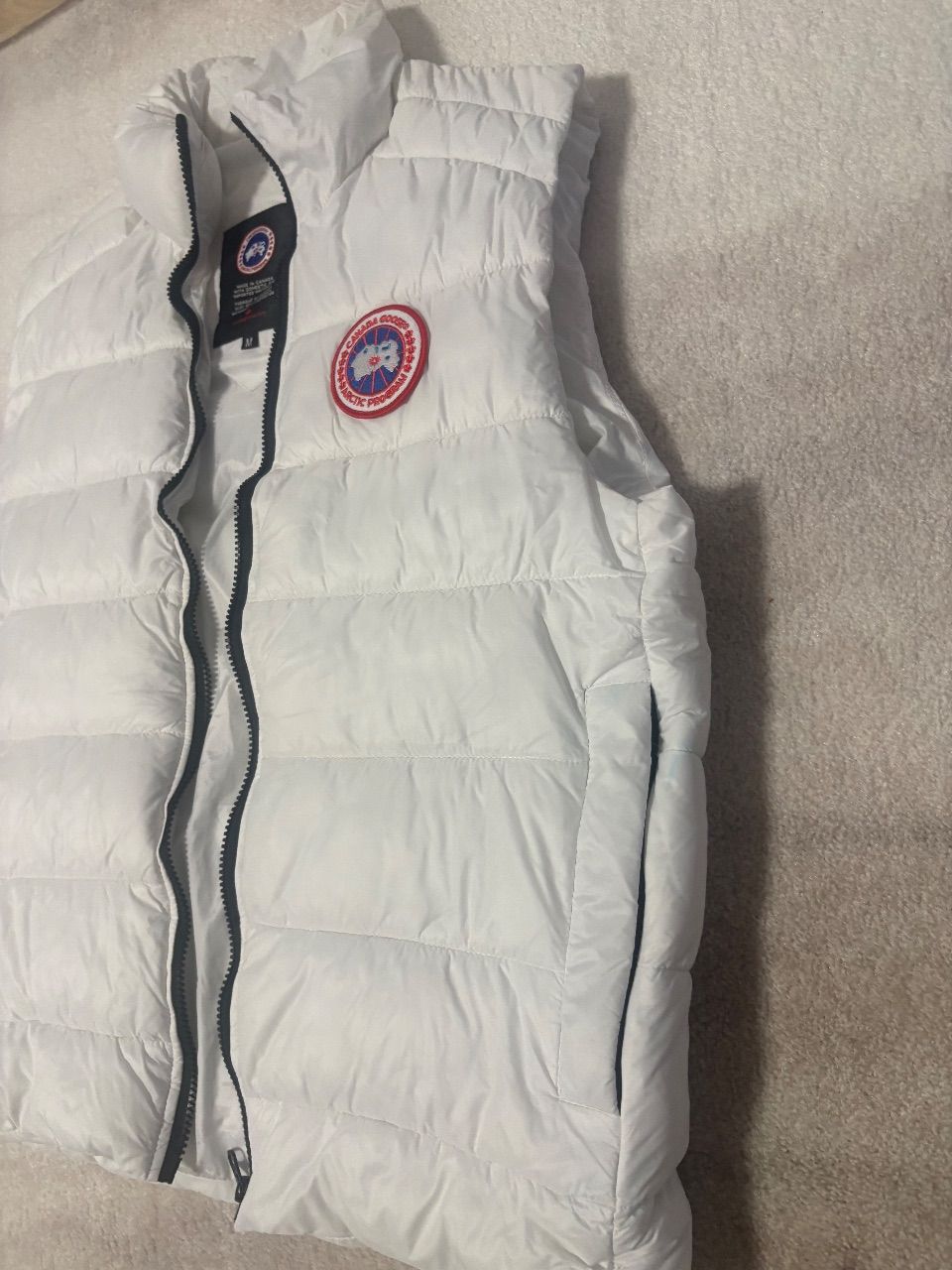 Canada Goose Daunenweste – Weiß – Größe M