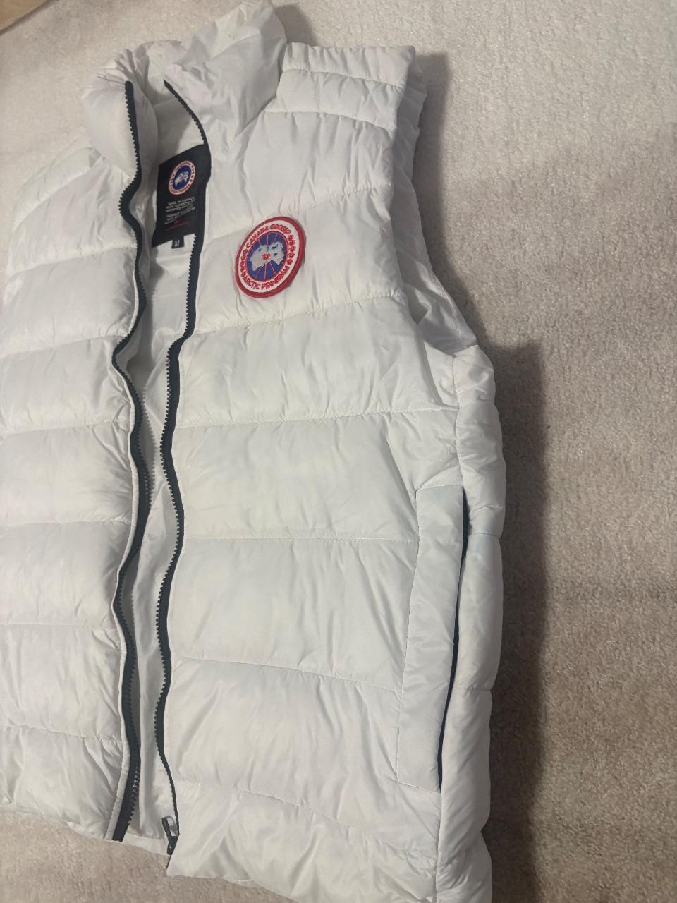 Canada Goose Daunenweste – Weiß – Größe M