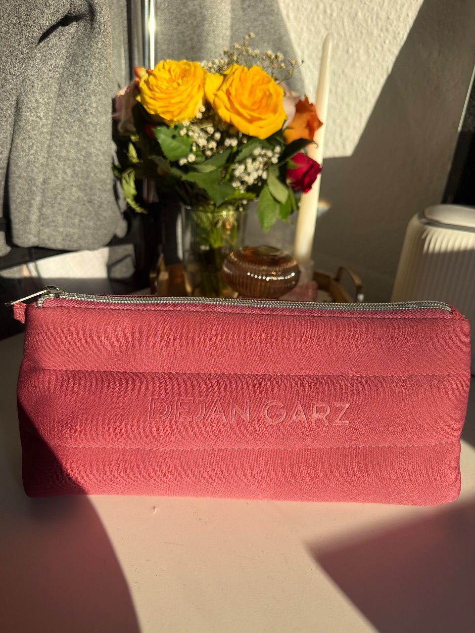 Dejan garz  Dejan Garz Kosmetik Tasche pink 