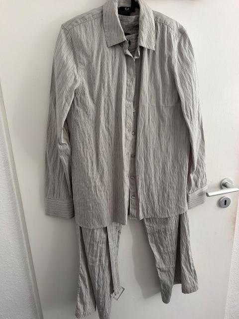 C&A Zweiteiler in grau gestreift Size 36