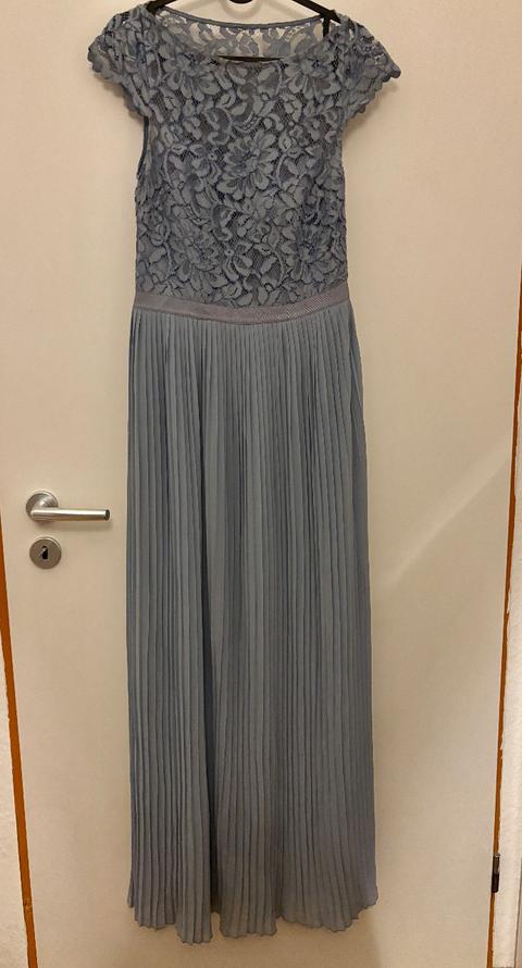 H&M Blaues plissiertes Kleid Size M