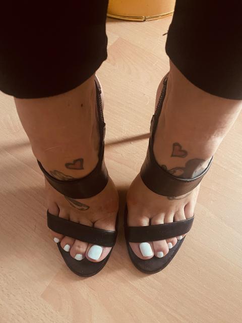 Süßer Schwarzer Heel Size 37