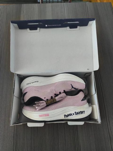 Other Puma Deviate NITRO 3 SAYSKY Damen Laufschuhe EU 40 Rose Mauve Sneaker Neu Size 40