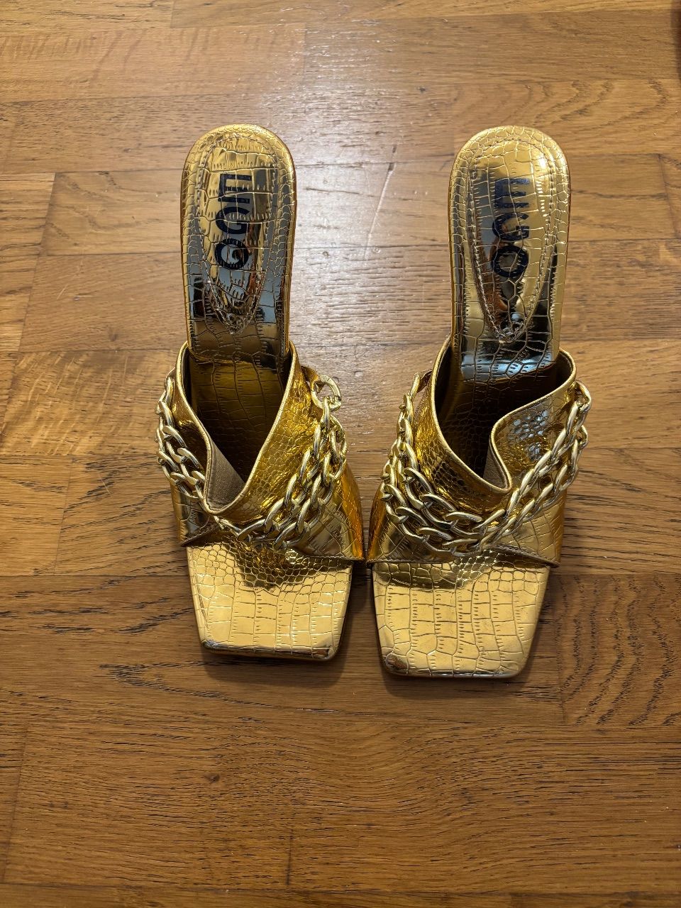 Heels Gold 39 hohe Schuhe getragen  Size 39