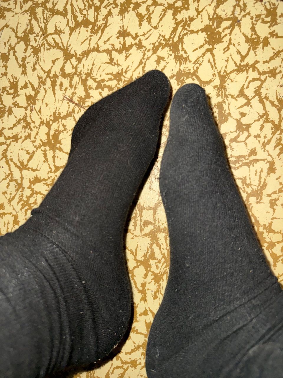 Getragene schwarze Socken 42 2 Paare Size 42