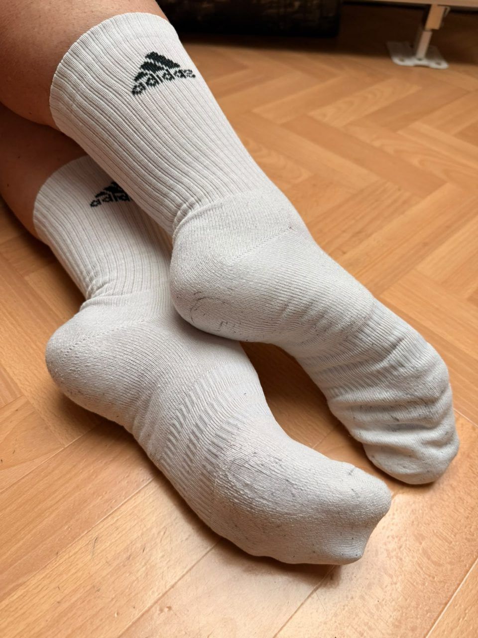 Adidas Getragene Socken 9 Std im  OP  Size 40