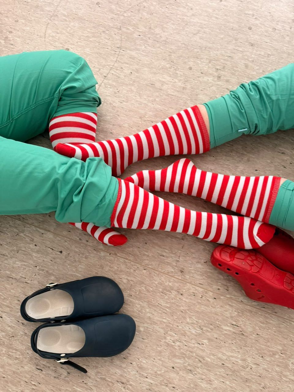 Ohne Marke 2 Paar 9 Stunden getragene Kniestrümpfe aus dem OP-Alltag  Size 40