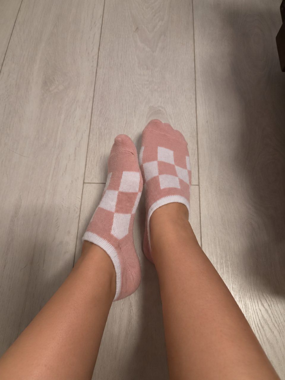 Rosa-weiße Socken Size 36