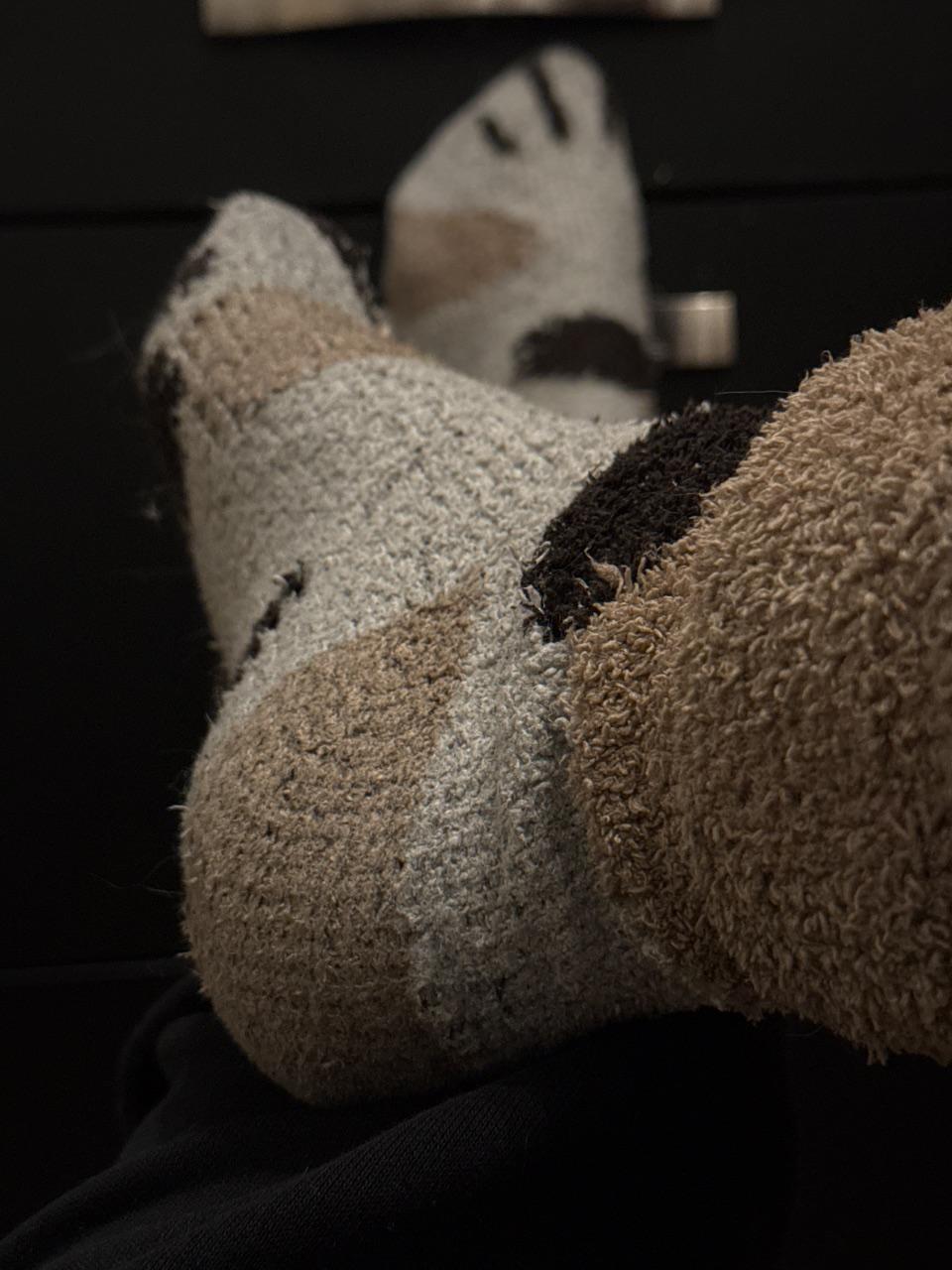 Getragene Socken