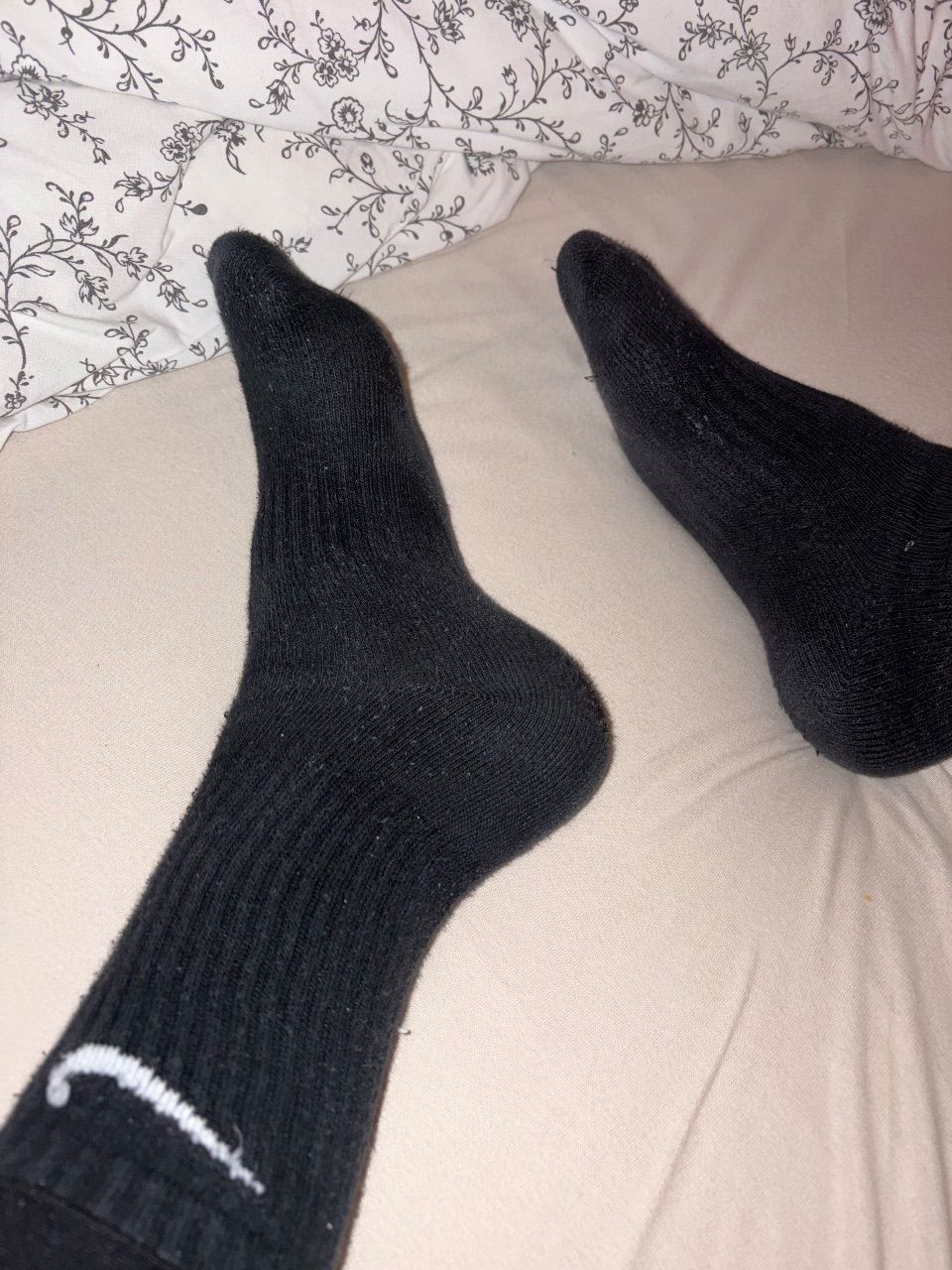 Nike Schwarze gebrauchte Socken 