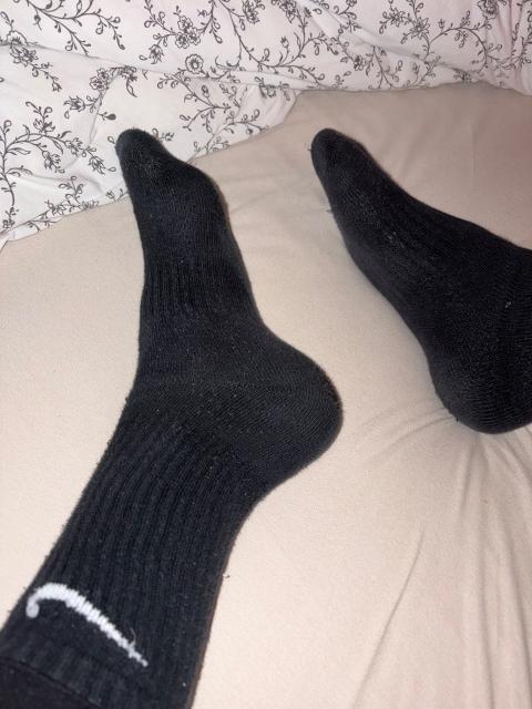 Nike Schwarze gebrauchte Socken
