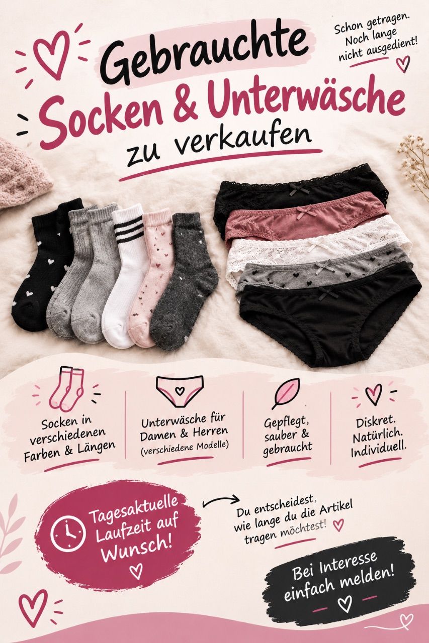 Getragene Socken 🧦 / Unterwäsche 🩲  Size 40