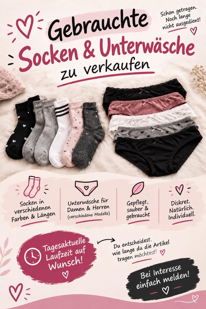 Getragene Socken 🧦 / Unterwäsche 🩲