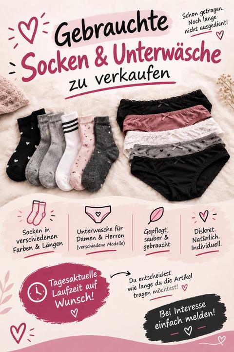 Getragene Socken 🧦 / Unterwäsche 🩲 Size 40