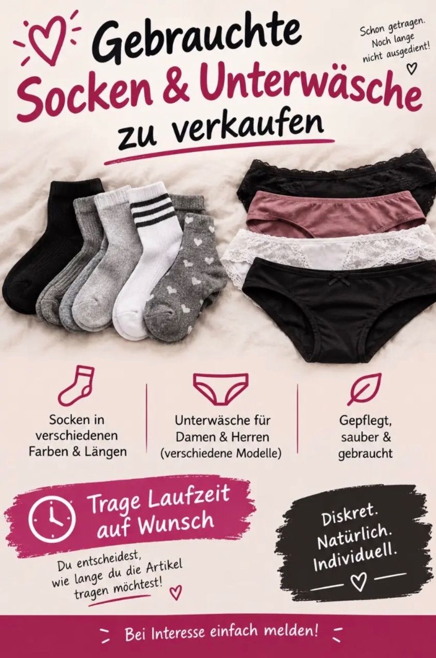 Getragene Unterwäsche