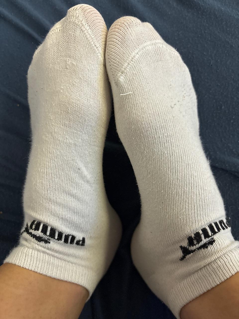 Getragene Socken