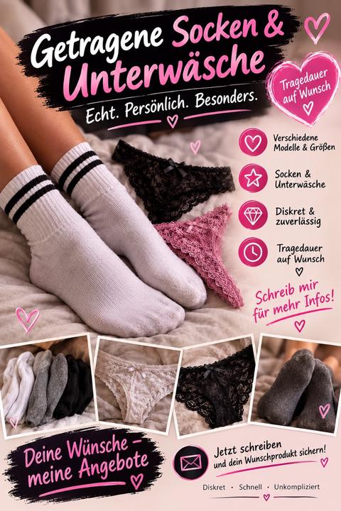 Socken getragen Size L