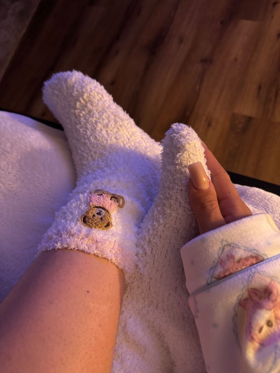 Süße flauschige Teddybär Söckchen