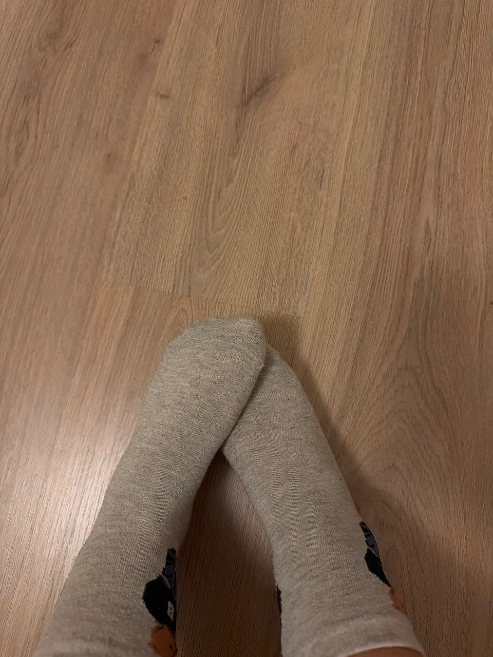 Socken Beige Grau Bär Gerne Getragen 37  Size 37