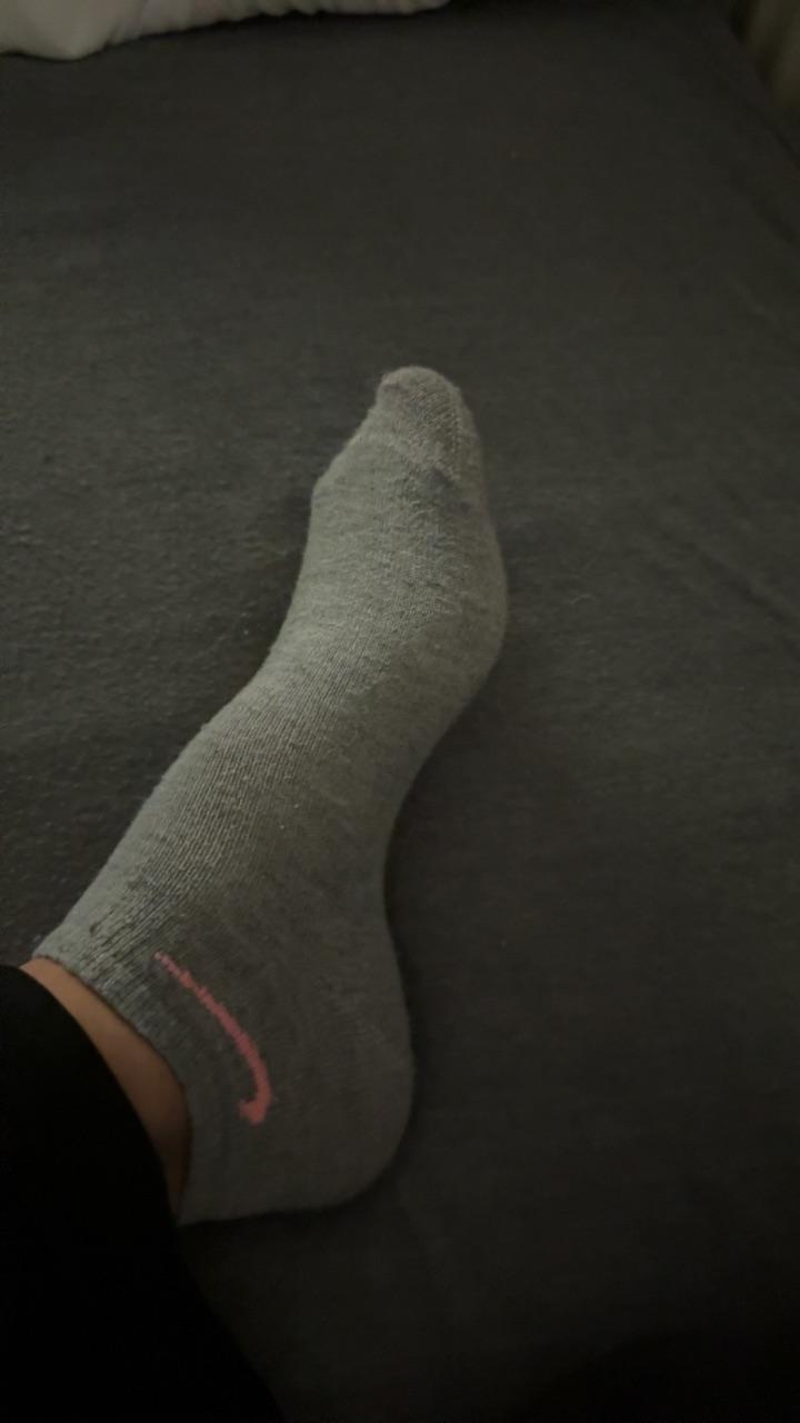 Getragene Nike Socken