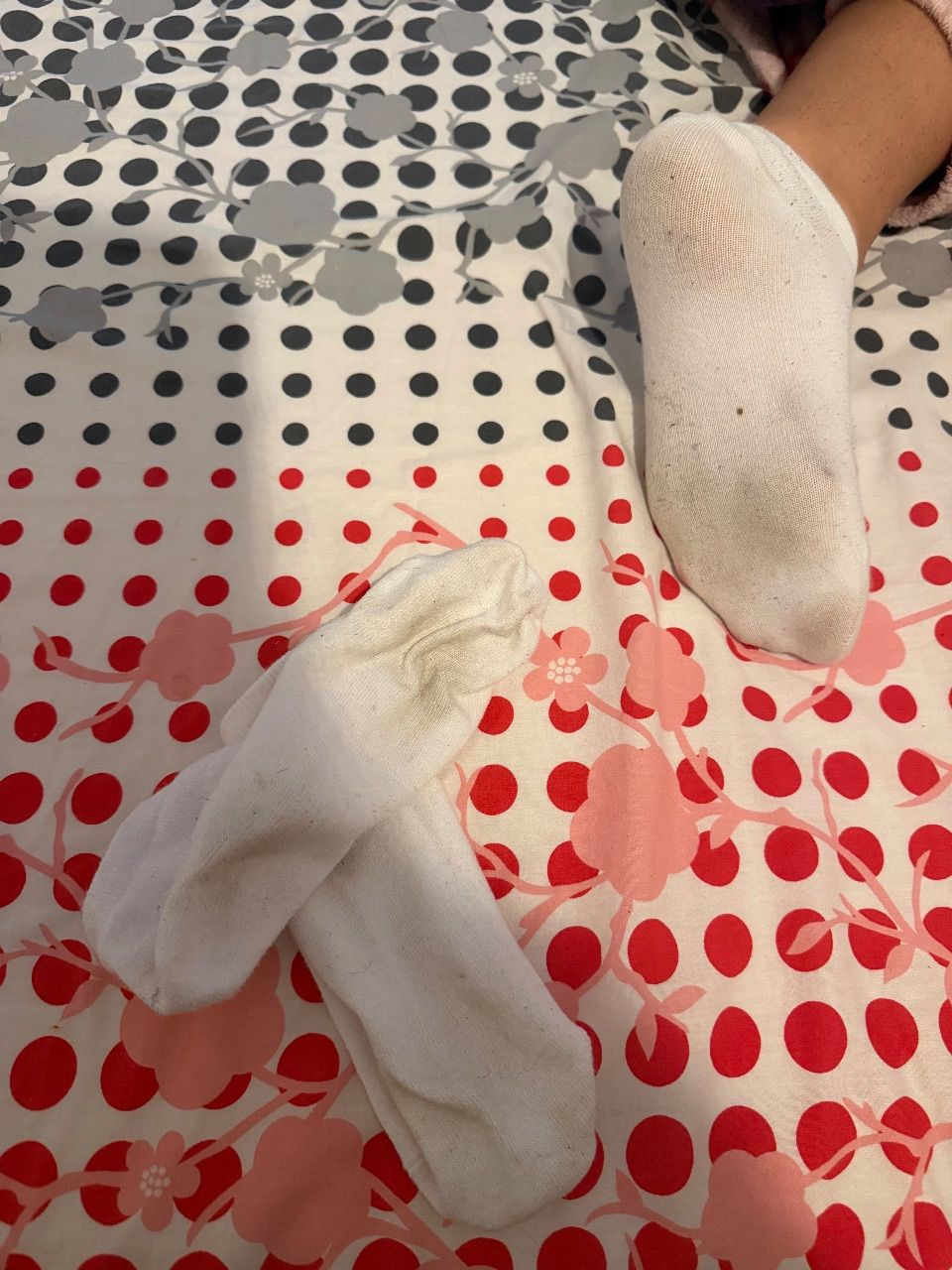 Getragene Socken Weiß  Size S