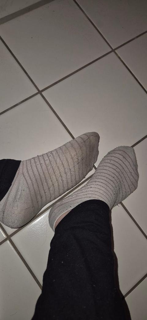 Dreckige getragene Socken Size 38