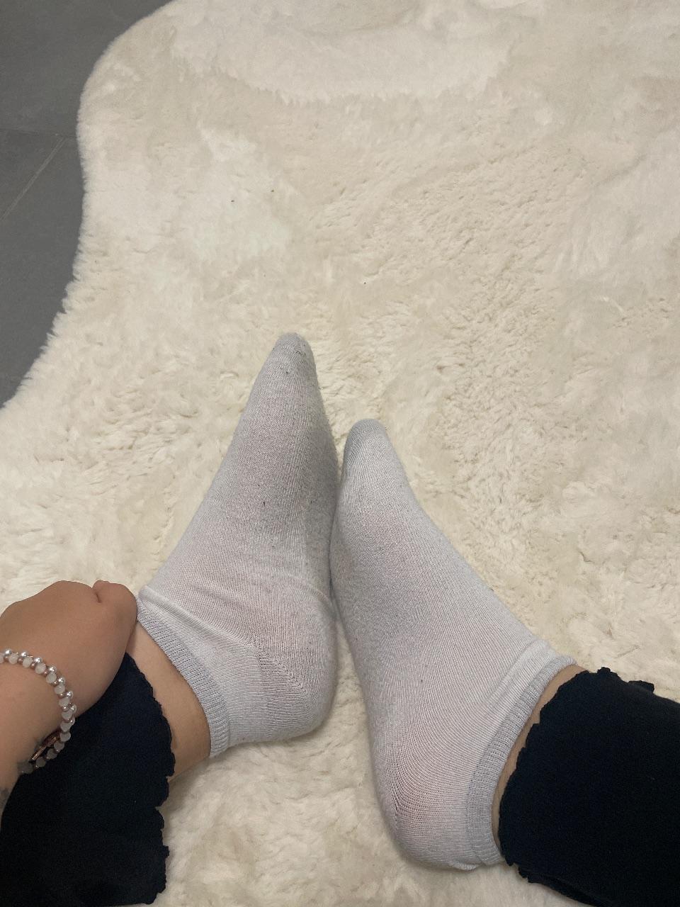 Getragene Socken