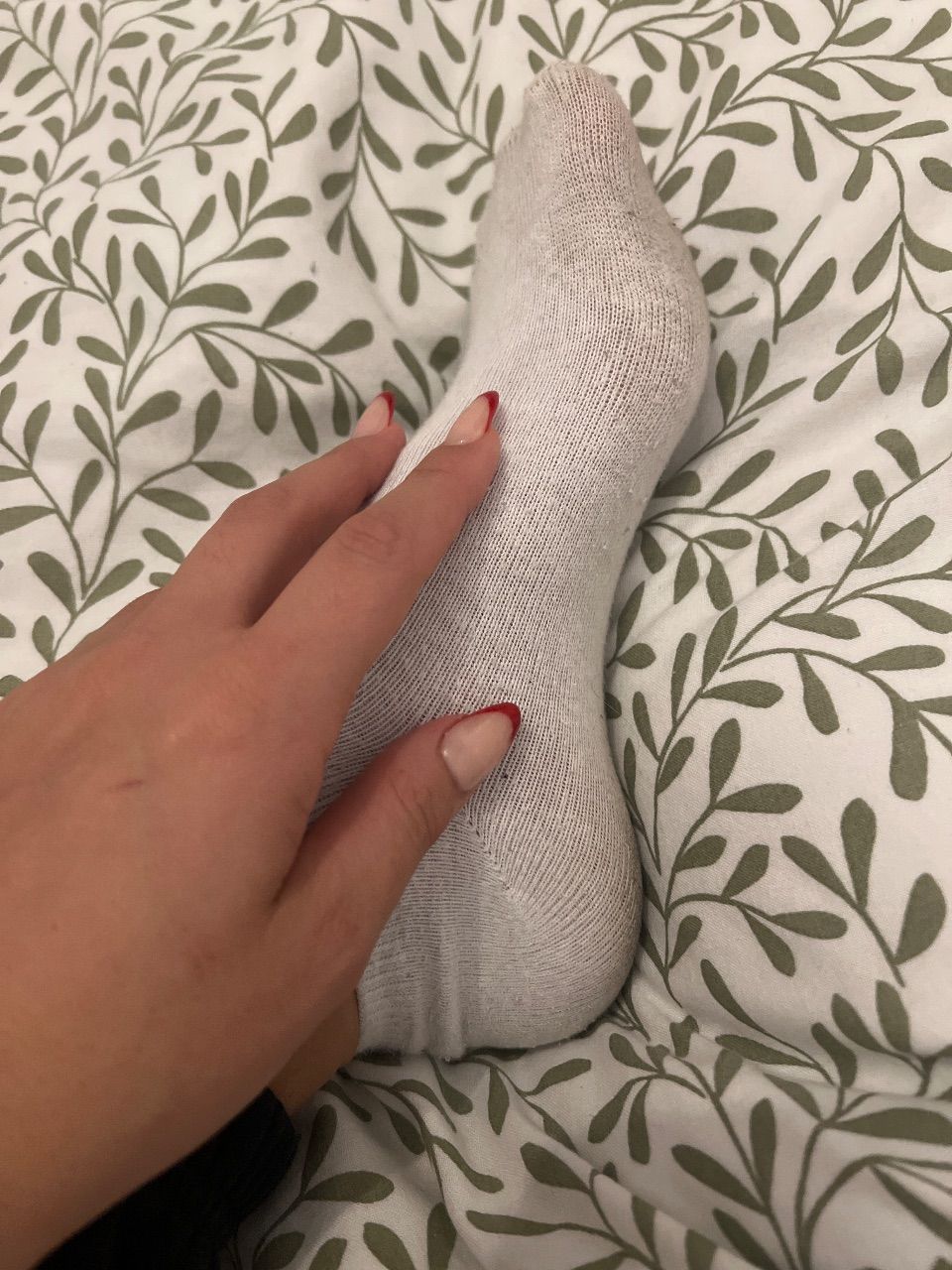 Getragene Socken