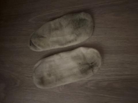 No Weiße saubere socken Size M